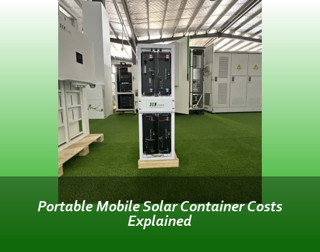 Portable Mobile Solar Container Costs Explained